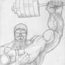 Hulk lifting and sippin