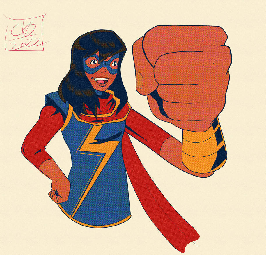 Ms.Marvel Retro by ckdck on DeviantArt