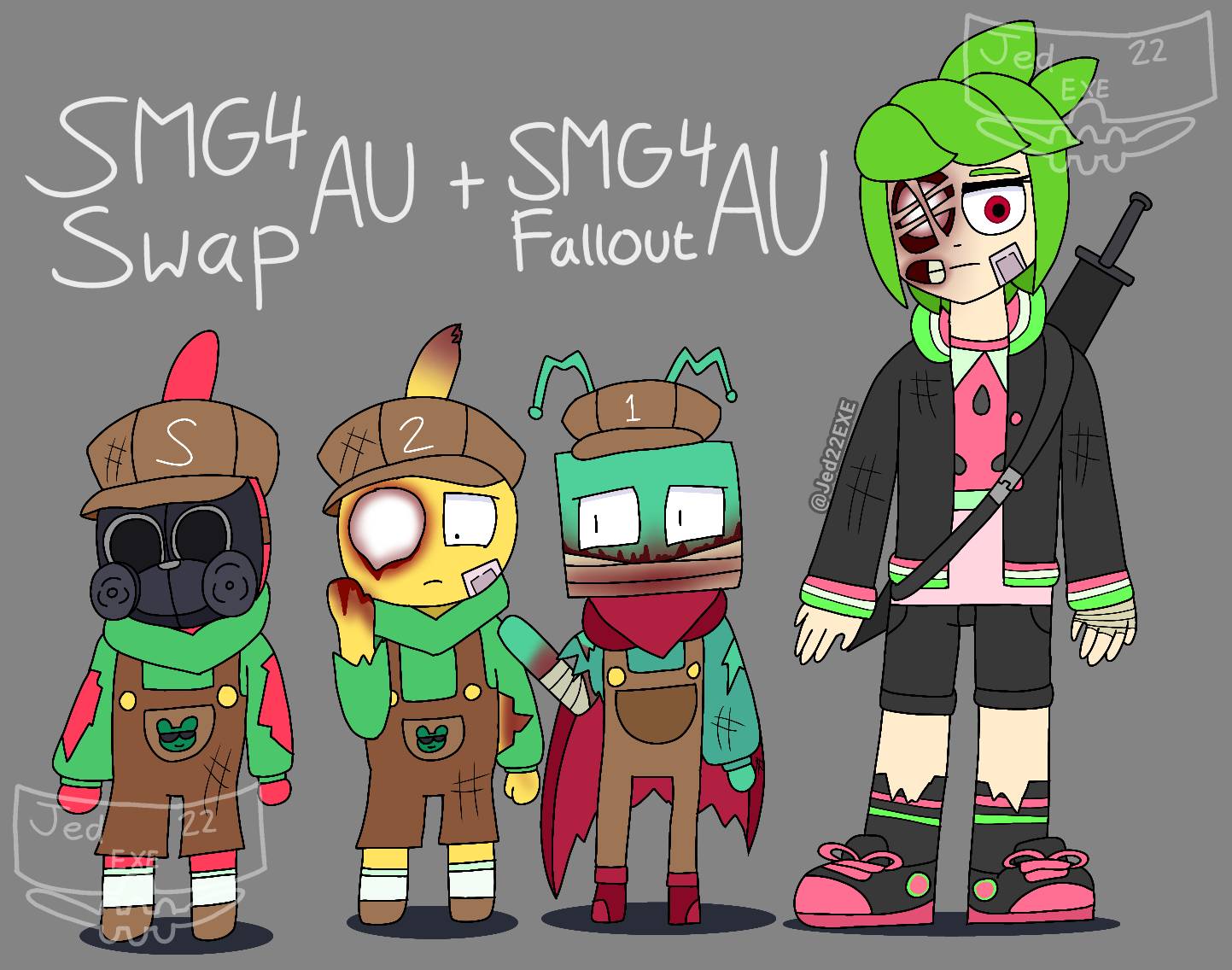SMG4 - Fallout AU + Swap AU by Jed22EXE on DeviantArt