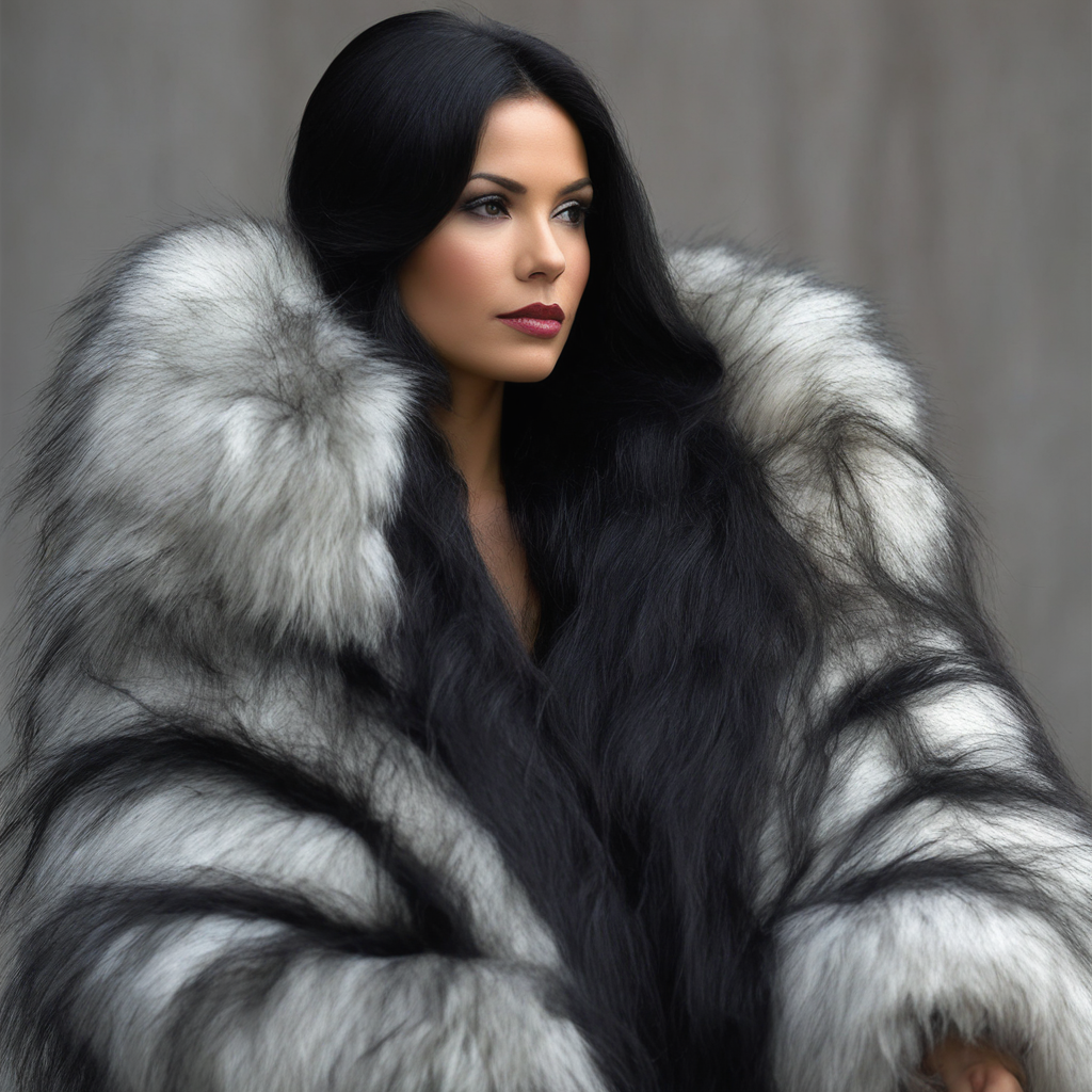 Fur Coat Lady - Black Hair by HairTickle on DeviantArt