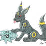 Umbreon and Pupitar