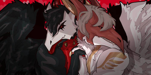 Dragon lovebirds