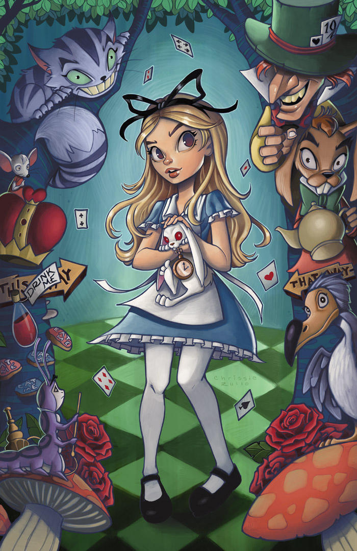 Алиса в стране чудес какие герои. Алиса Вондерленд. Алиса Вандерленд Дисней арт. Алиса в стране чудес персонажи. Алиса в стране чудес герои иллюстрации.