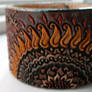 Henna Sun Leather Cuff