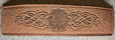 Custom Celtic Leather Cuff