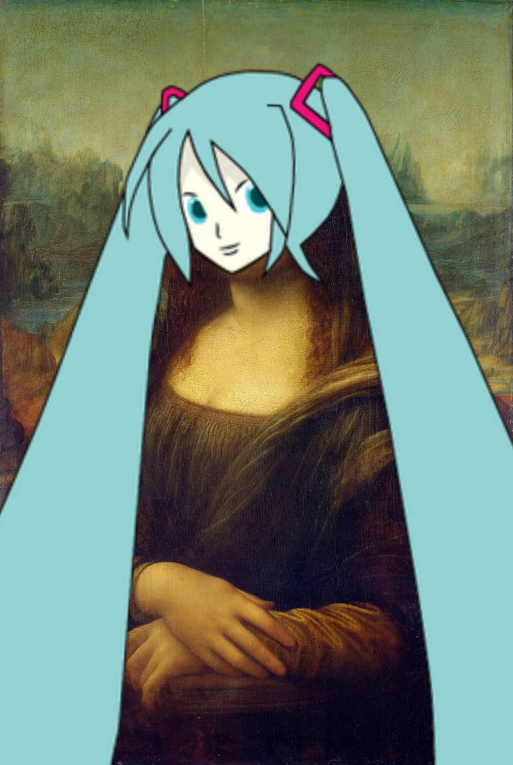 Mona Lisa but it's Hatsune Miku for #MonaLisaFixed by wreny2001 on ...
