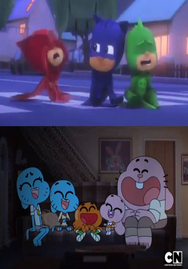 The Watterson Laughing At Pj Masks Crying by wreny2001 on DeviantArt