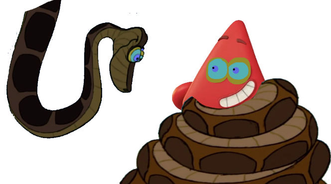 Colourblock Red gets hypnotized by kaa by wreny2001 on DeviantArt