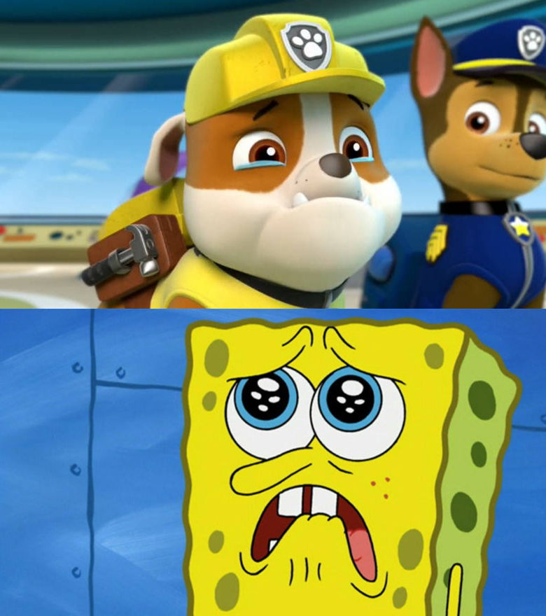 Spongebob Feels Bad For Rubble by wreny2001 on DeviantArt