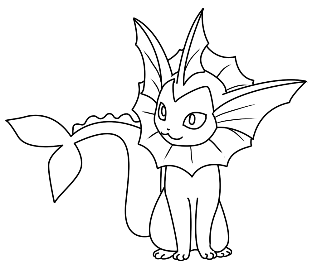 Vaporeon coloring pages, www.veupropia.org