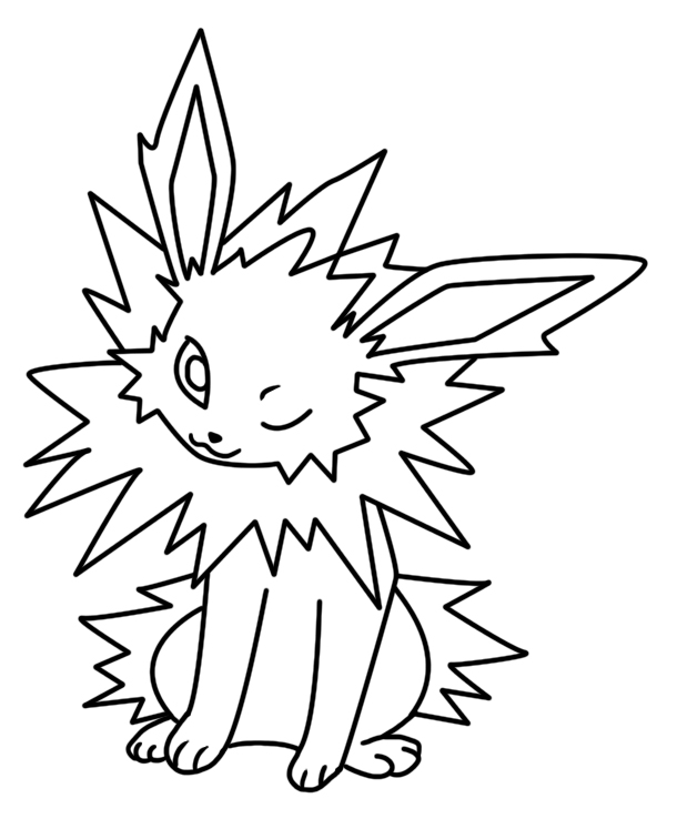 Download Jolteon coloring page 2 by Bellatrixie-White on DeviantArt