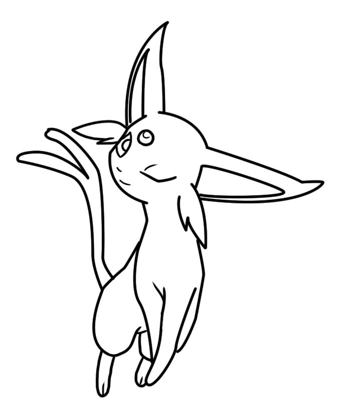Espeon coloring page by Bellatrixie-White on DeviantArt