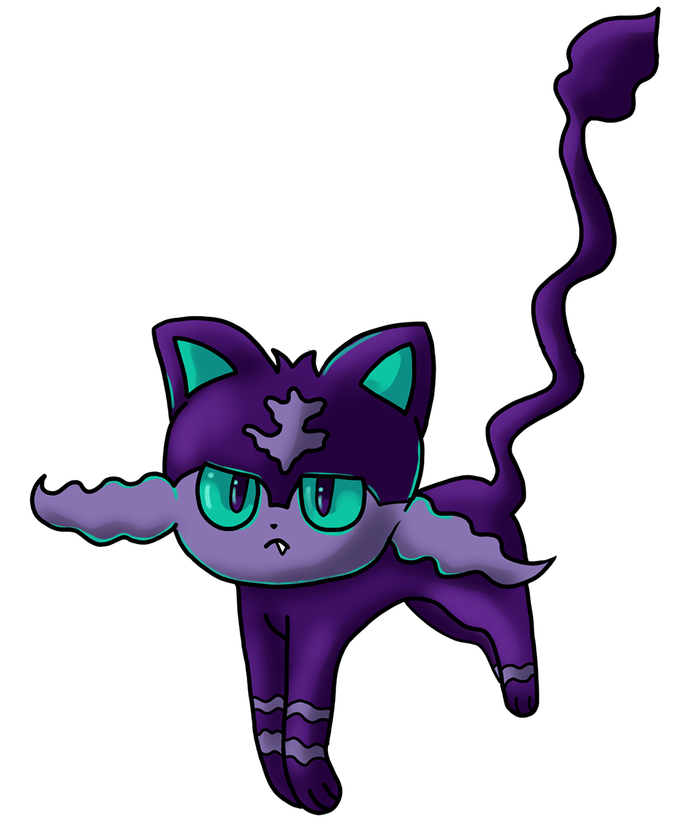 Litten Typ Litten - ghost type by Bellatrixie-White on DeviantArt
