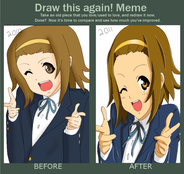 Ritsu - Draw this again MEME by StarPT on DeviantArt