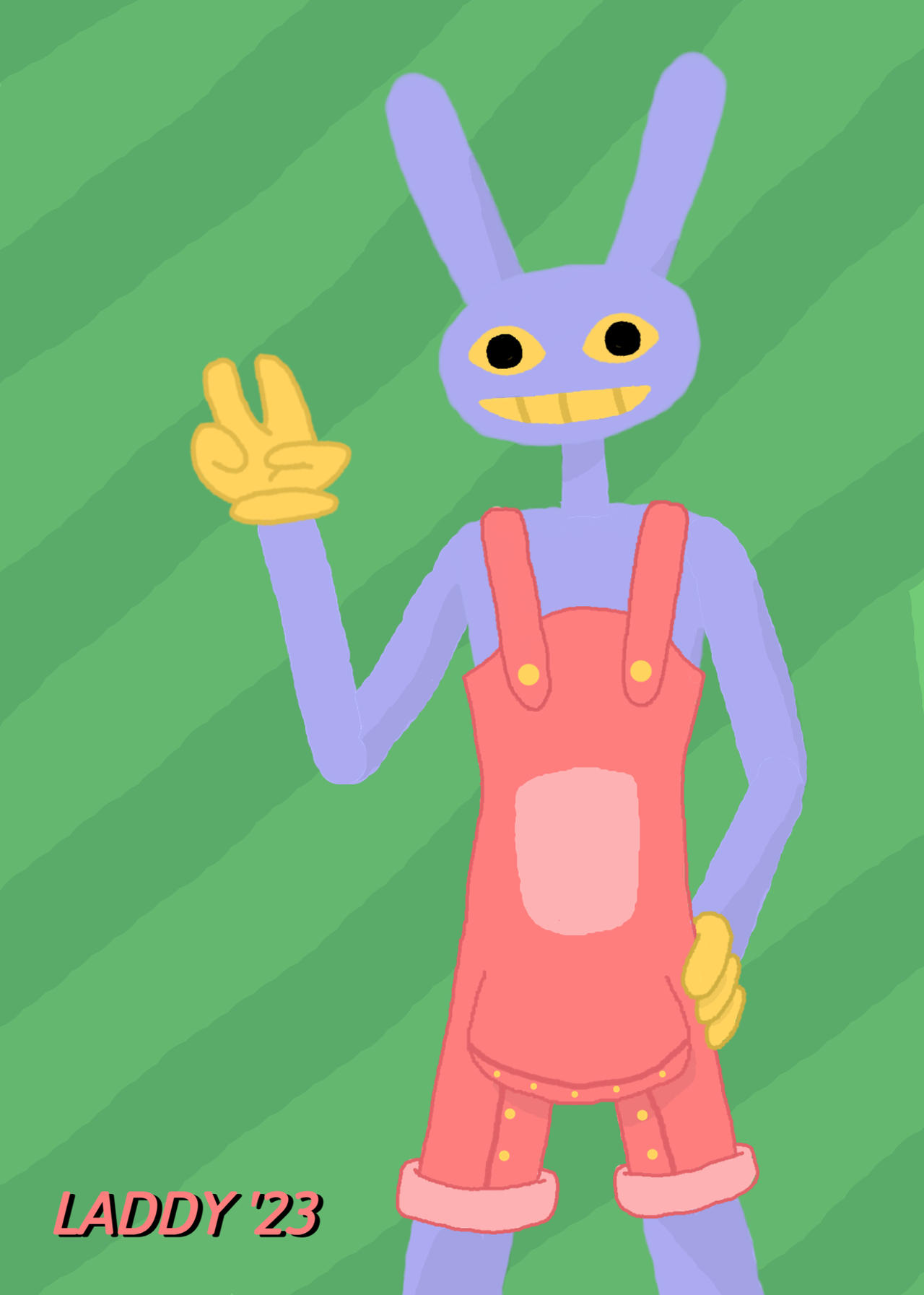 Circus Rabbit in Shortalls by LavenderLaddy on DeviantArt