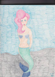 Mermaid with Pink Hair