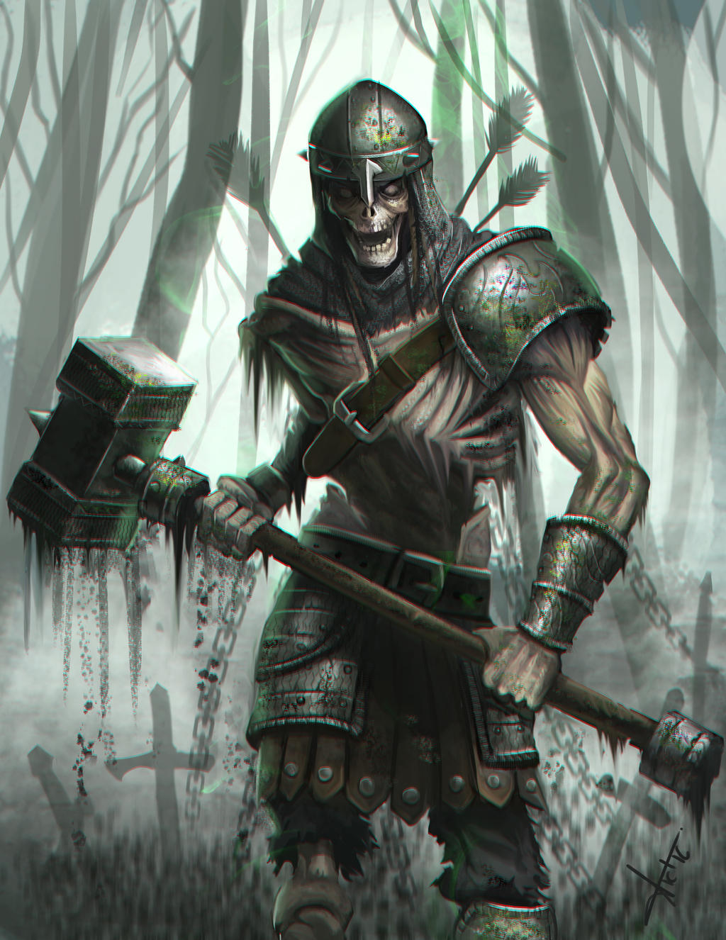 Skeleton warrior. by victter-le-fou on DeviantArt