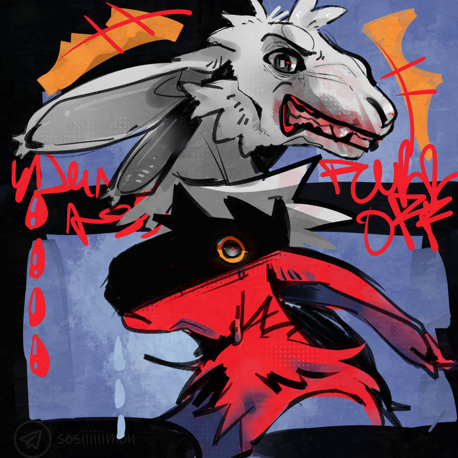 bleed rabbit by sos1mon on DeviantArt