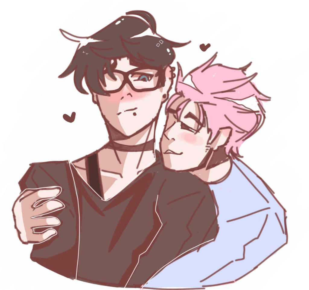 Cuddling sketch by eliwolffang on DeviantArt