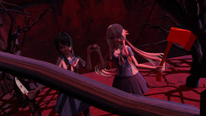 MMD - Yuno And Ayano.. Yandere Friends x3 !