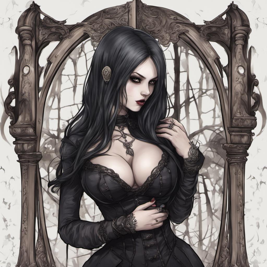 Hourglass Big Breast Gothic Girl By Theone277 On DeviantArt hourglass-big-breast-gothic-girl-by-theone277-on-deviantart