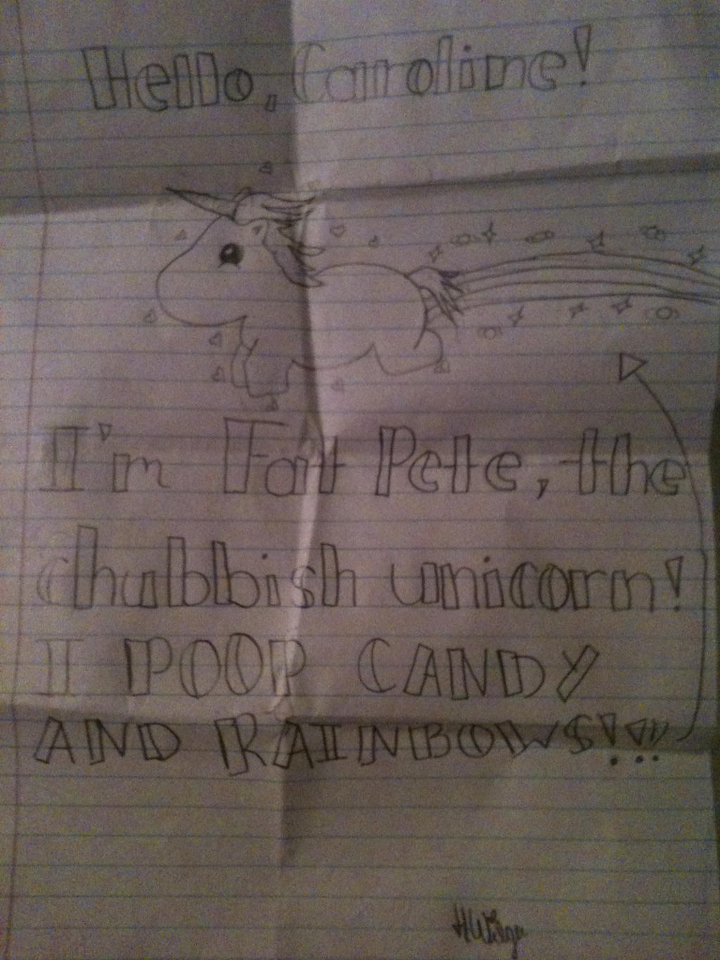 What my best friend drew for me today :)