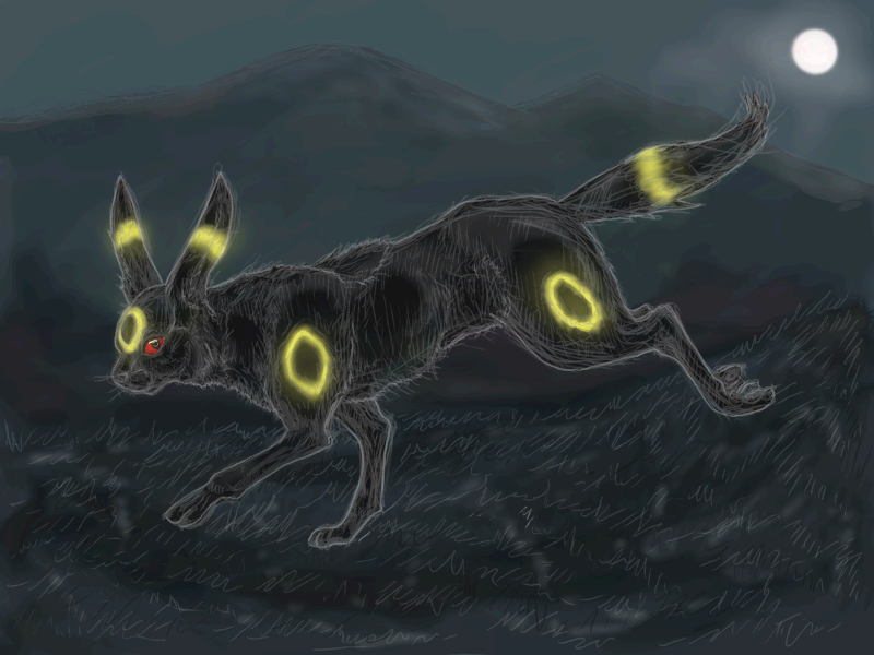 Realistic Umbreon -- Midnight