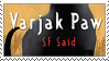 varjak paw stamp