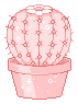 ftu | pink cactus pixel