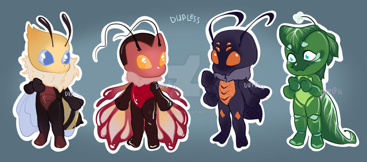 FURRY INSECTS ADOPTABLES AUCTION by Duplesss on DeviantArt
