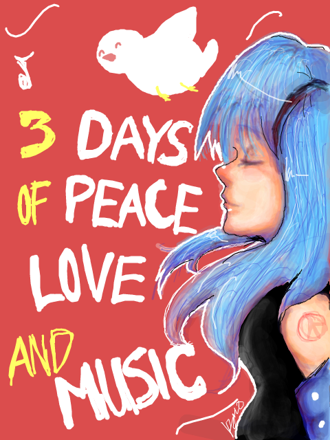 Tegaki: Peace, love, + music.