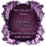 50% OFF Adopt Sale!!! (Open)