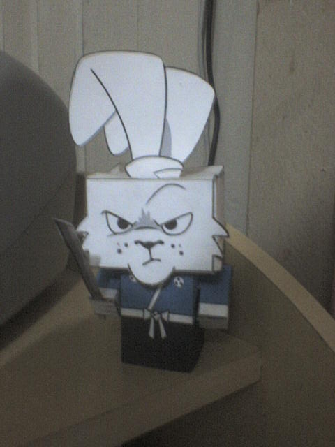 rabbit samurai papercraft