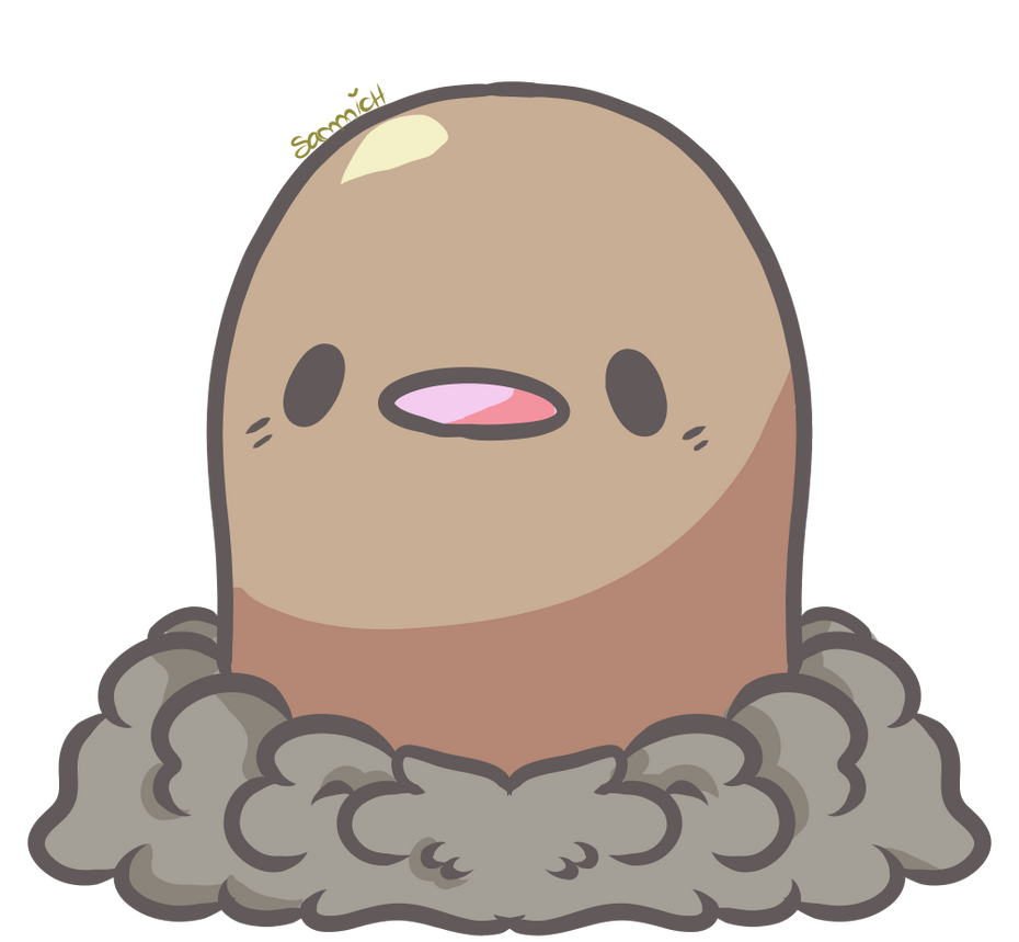 Diglett by SmolSammich on DeviantArt