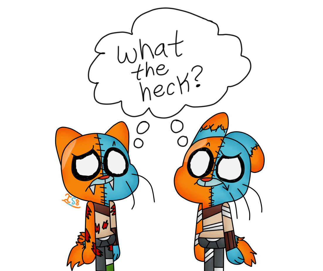 Gumball and Darwin design fan art with references I used : r/gumball