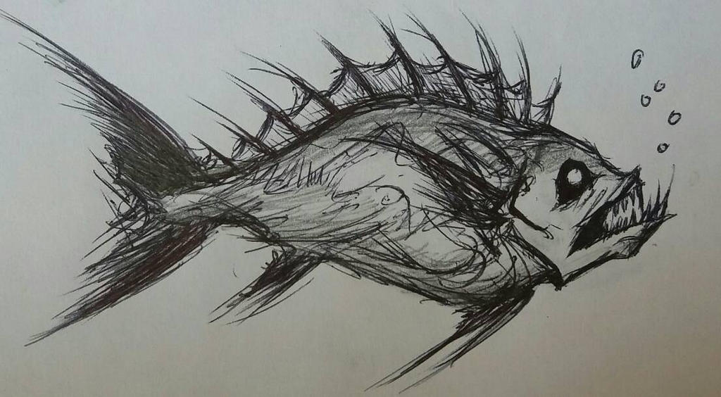 Creepy fish by mistercrane09 on DeviantArt