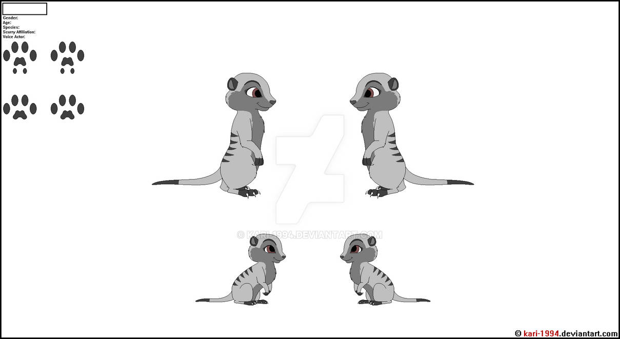 Meerkat Reference Page Base by Kari-1994 on DeviantArt