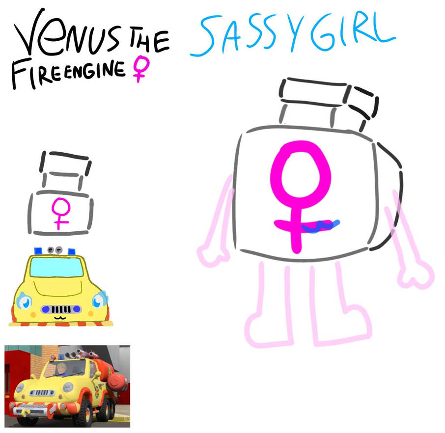 Venus the Fire Engine Art by ElaHatcher on DeviantArt