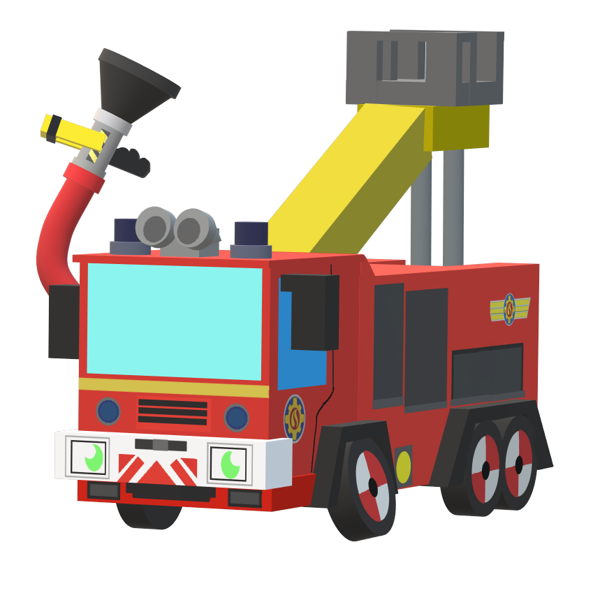 Jupiter The Fire Engine 3D Version by ElaHatcher on DeviantArt