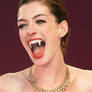 Vampire Anne Hathaway Open Mouth Fangs