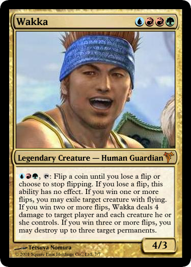 wakka final fantasy mtg Wakka, Devoted Guardian if a counter was put on Wakka this turn Wakka, Devoted Guardian (Extended Art)