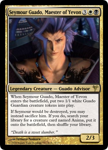 seymour final fantasy mtg Magic The Gathering - Universes Beyond - - Commander - Maester (Extended Art Card) Put the rest on the bottom of your library in a random order. Card(s) of the Day -
