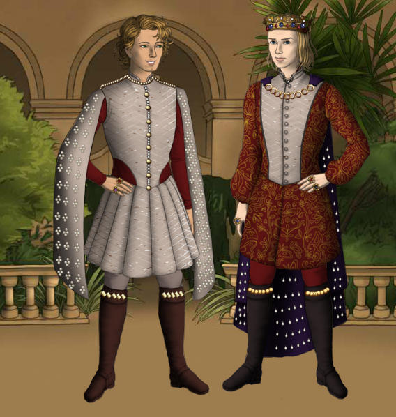 Edward II of England and Hugh le Despenser by Thecatsaesthetics on