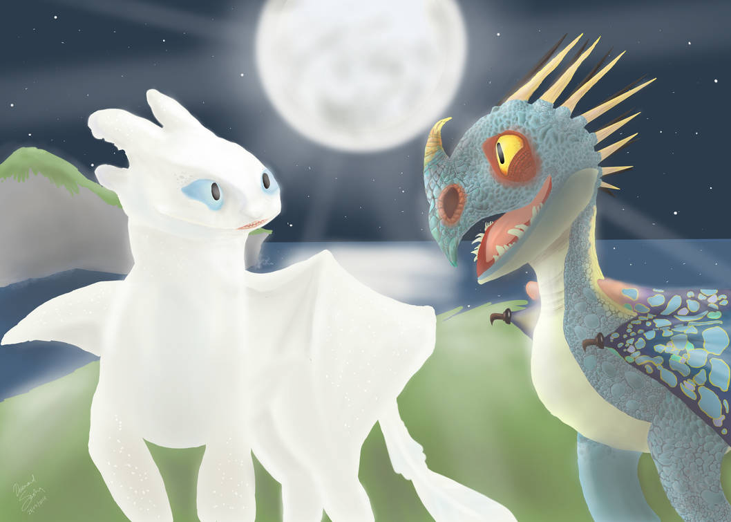 Stormfly Deviantart Stormfly and the Light Fury by DiamondSasha on DeviantArt