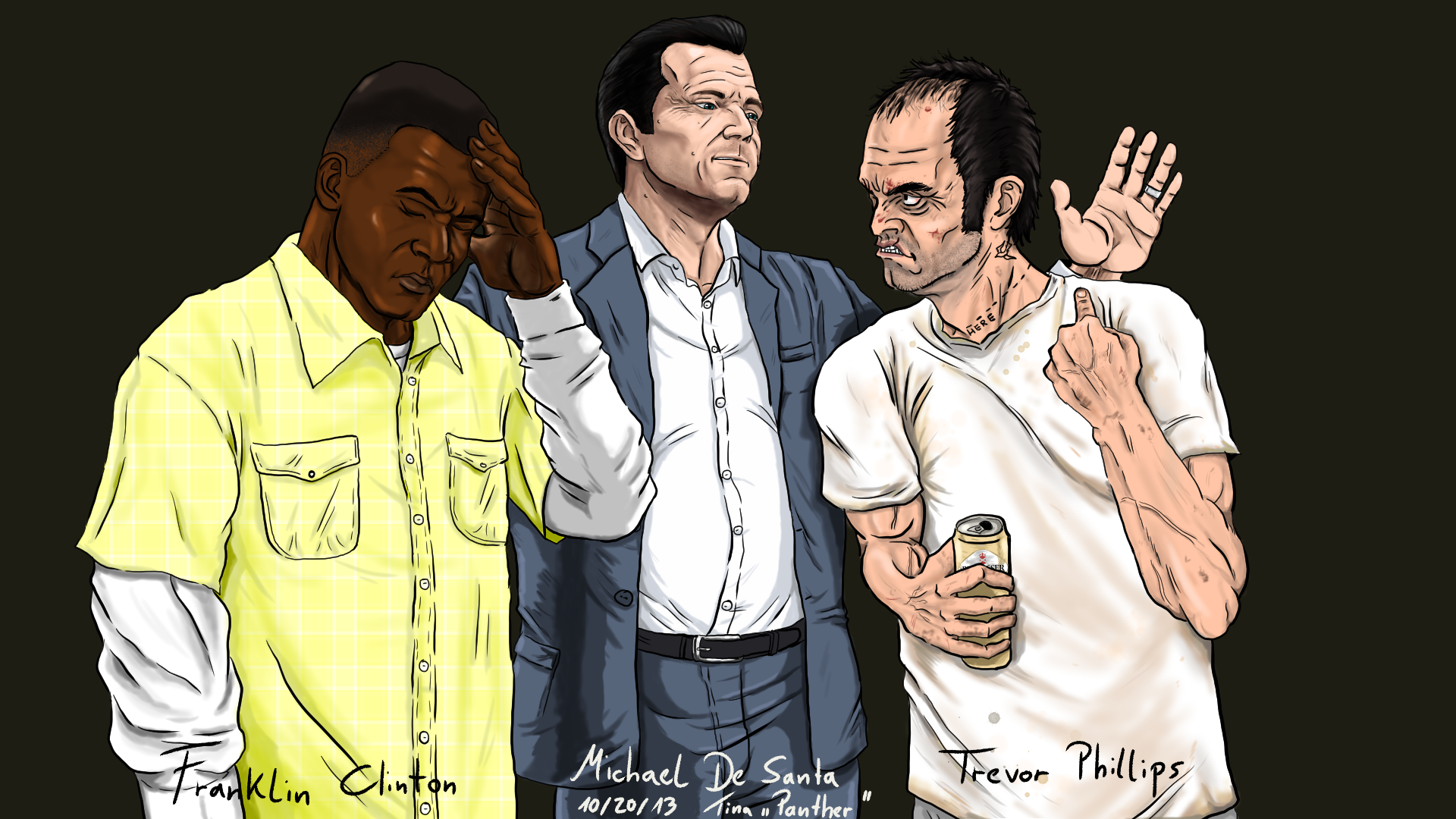 GTA V Three guys virtual