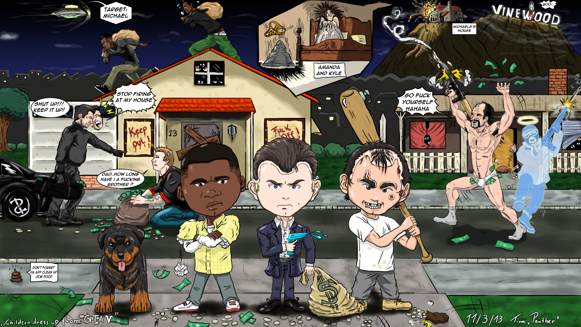 GTA V Childern with background :) by TinaPanther on DeviantArt GTA V Childern with background :) by TinaPanther on DeviantArt