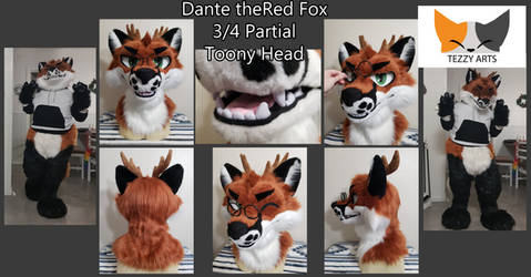 Dante the Red Fox Toony Head