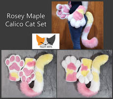 Rosey Maple Calico Tail and Paws Set [Available]