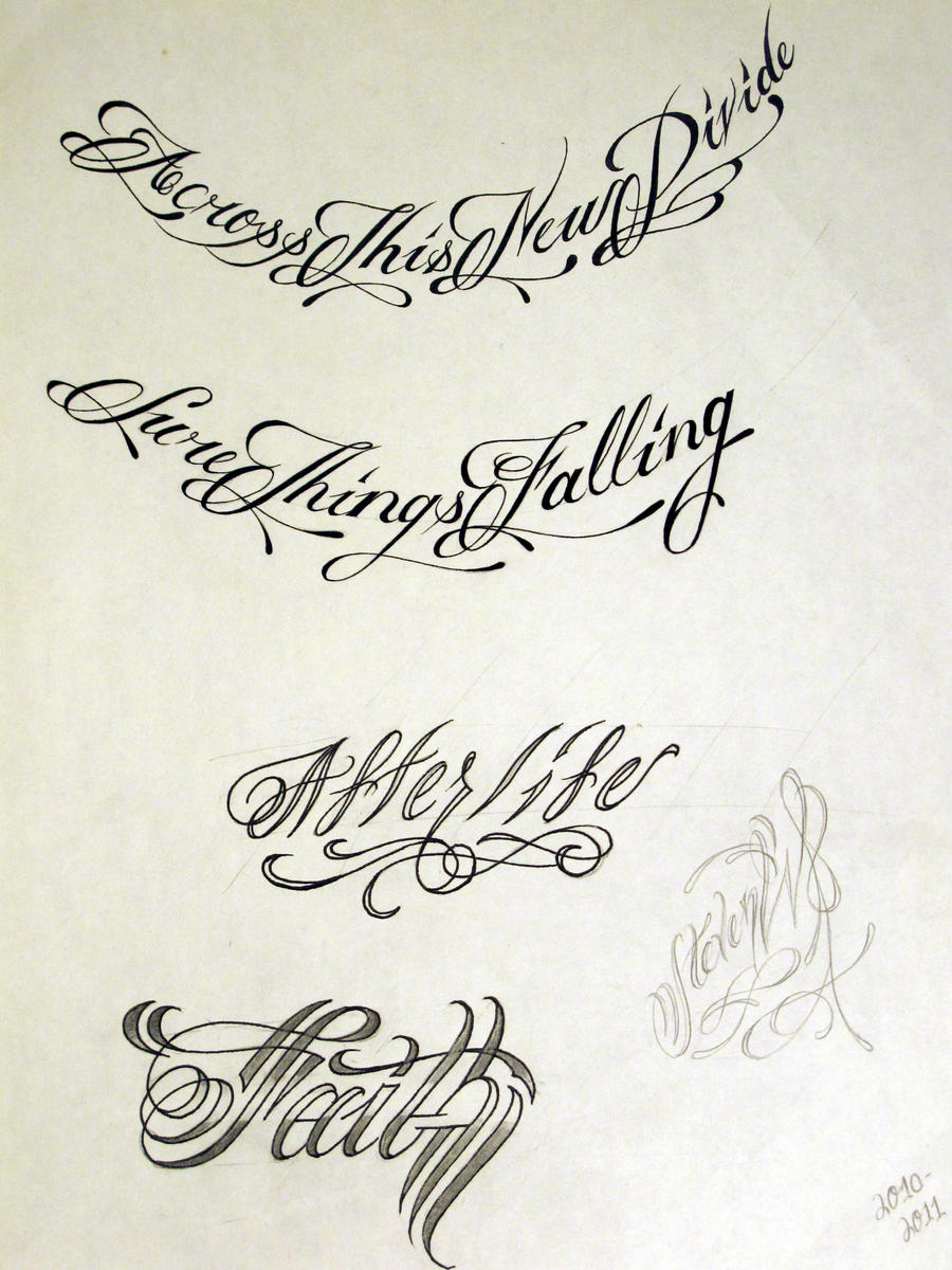 Script Work Tattoos Tattoo Script 2 by StevenWorthey on DeviantArt