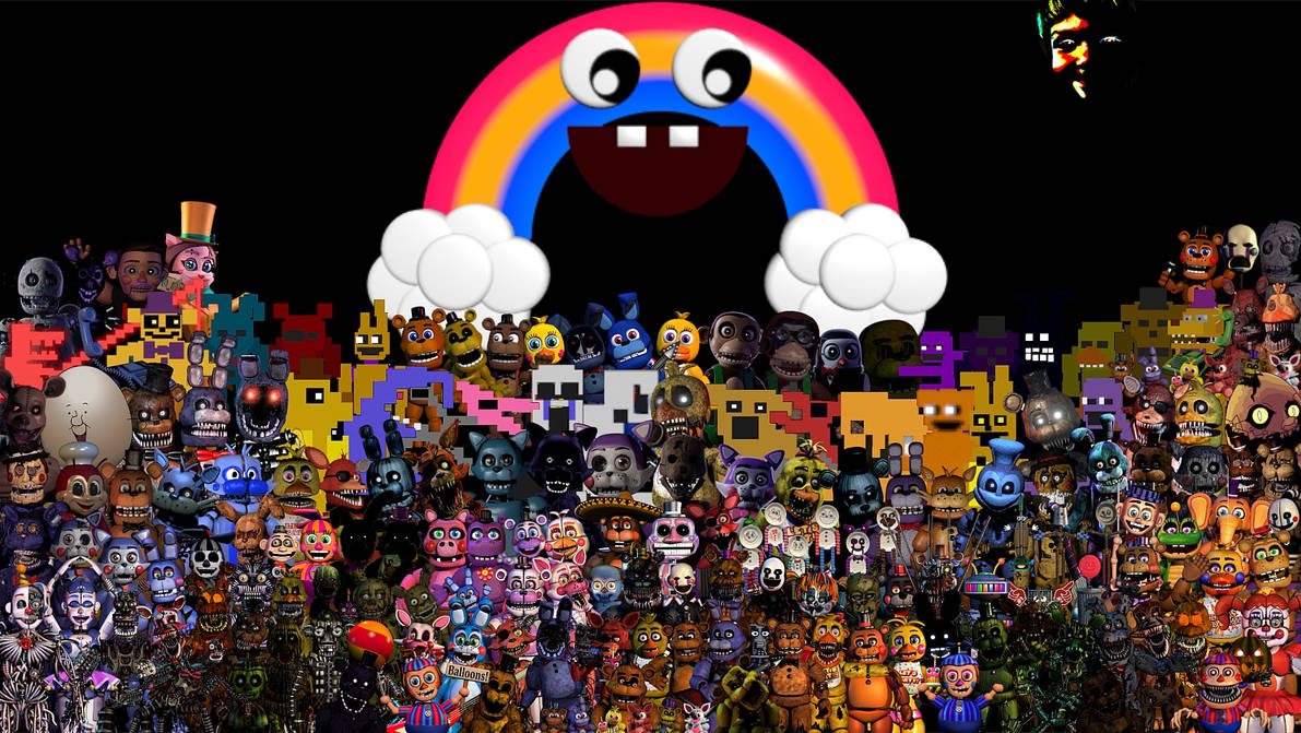 All Characters of FNAF and fan games WIP 1 by CoolTeen15 on DeviantArt